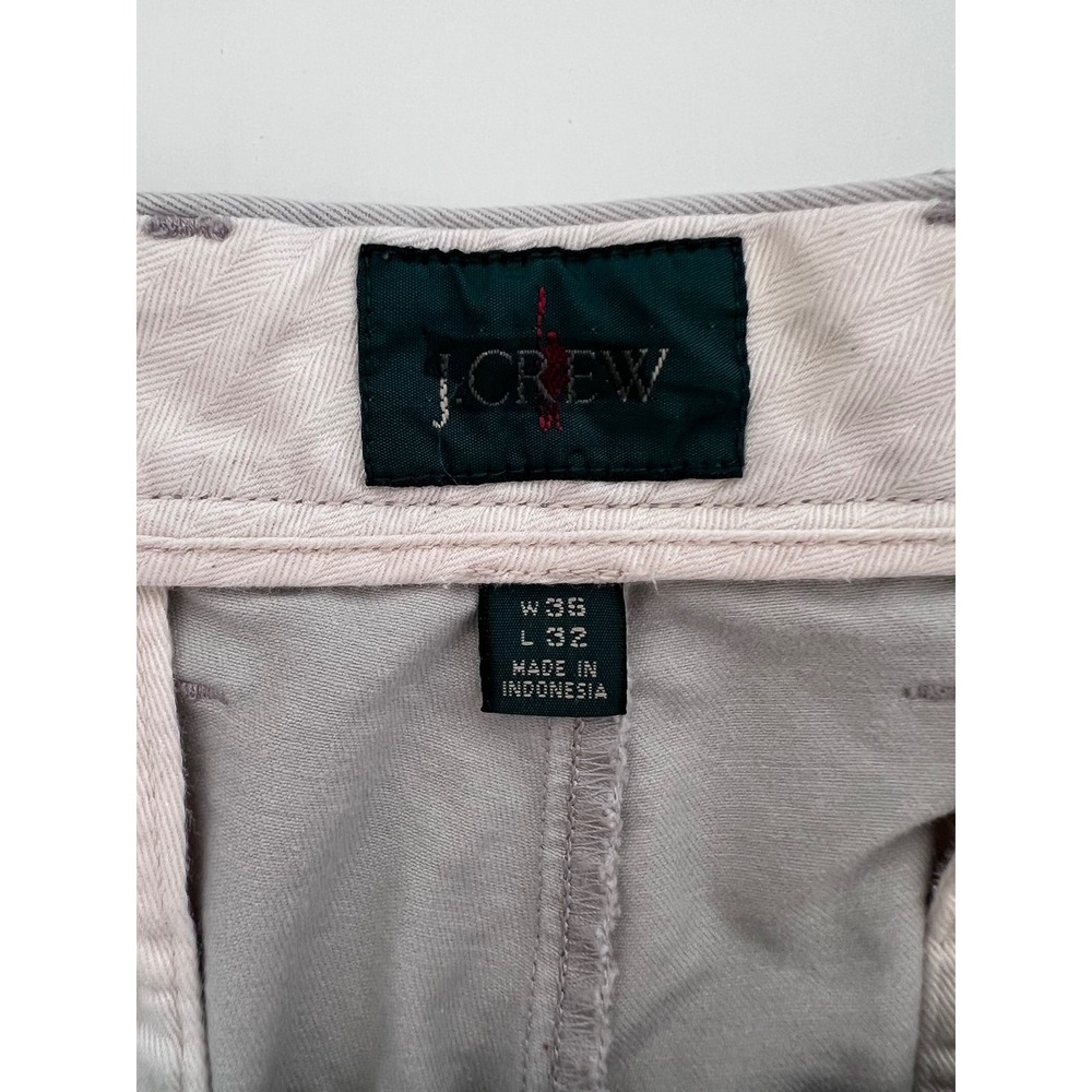 J.Crew Broken-In Straight Chino Pants Mens‎ 36x30 Gray Cotton Twill Trousers - Picture 8 of 9
